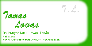 tamas lovas business card
